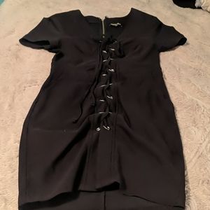 Black bodycon fashion Nova dress